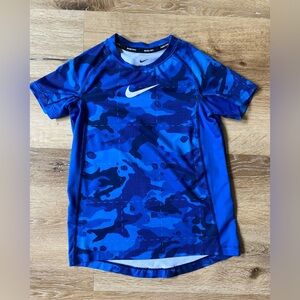 Blue Camo NIKE boys t-shirt